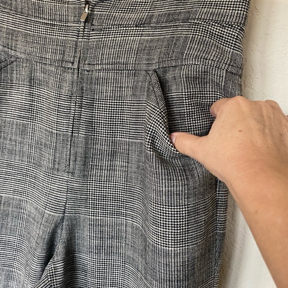 Rebecca Taylor Notch Plaid High Waisted Glen Pants - Picture 10 of 11